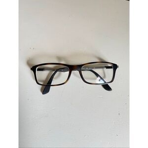 Ray-Ban RB7017 5200 Eyeglasses 54-17 Havana Rectangular Italy Frames